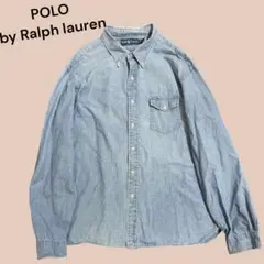 大きめサイズ90sRalph Lauren POLO デニムシャツ XXL