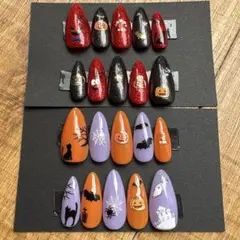 83 ハロウィン ネイルチップ 20個セット