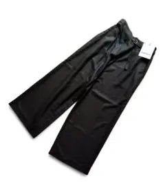 【ENFOLD】26SS未使用SAROUEL WIDE-PANTS 36ブラックのサムネイル