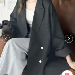 classicalelf サイドスリットオーバーサイズダブルジャケット M