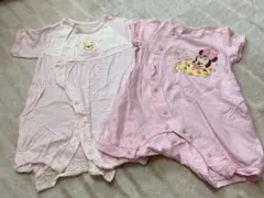 プーさん、ミッキー ミニー ツーウェイ・ドレスオール 2点セット