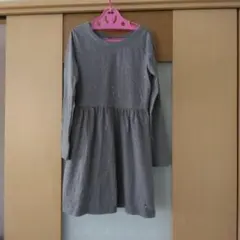 GapKids グレー スパンコール付き 長袖ワンピース　130