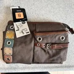 新品✨BLOCKS 2WAY BAG ブラウン ショルダー ウエストポーチ