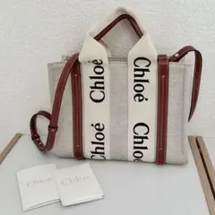 Chloé モコモコ ストラップ付きwoody スモール トートバッグ - メルカリ