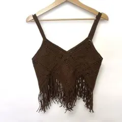 新品タグ付きRETRO GIRL フリンジNTキャミのサムネイル