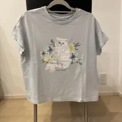 ユニクロ ポール&ジョー UT 猫 Tシャツ L ライトブルー 半袖