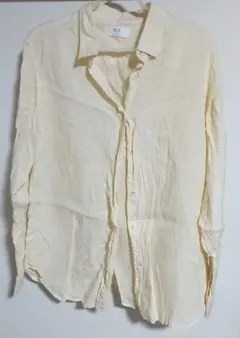 UNIQLO 薄い黄色 長袖シャツ XL