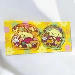 サンリオ当たりくじ ポムポムプリン 30周年記念 8クリップセット