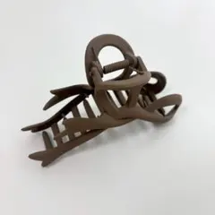まとめ　茶色　ブラウン　ヘア　クリップ　ビッグ　リボン　バンス　アクセ　髪どめ