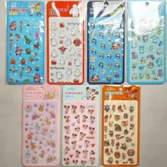 【国内正規品】ディズニー　ぷくぷくシール　全7種セット