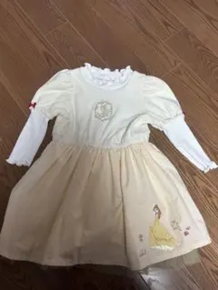 美女と野獣 ディズニー プリンセス ベル ワンピース 100 コトリ