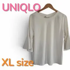 【UNIQLO】レディース トップス XLサイズ 白 ホワイトのサムネイル