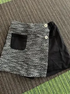 キッズキュロット　黒とグレー 110センチ