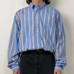 00s ラルフローレン ストライプシャツ ボタンダウンシャツ 古着 ヴィンテージ