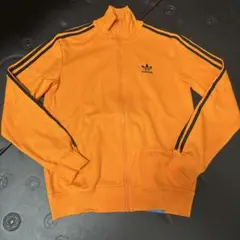 adidas トラックジャケット オレンジ