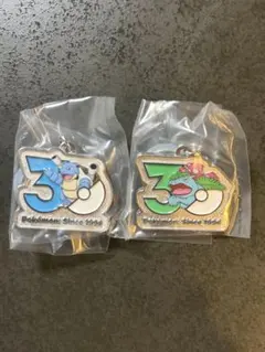 ポケモン 30周年記念メタルチャーム　フシギバナ　カメックス