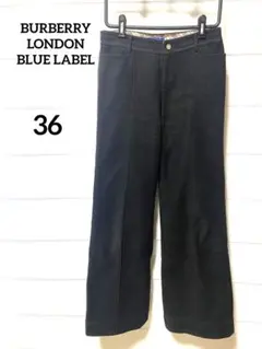 BURBERRY BLUE LABEL バーバリー　コーデュロイ　パンツ　黒