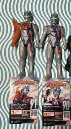 ソフビ　ウルトラマン フィギュア2体セット タグカード付き