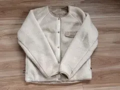 Columbia リバーシブル フリースジャケット クリーム