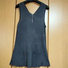 y2k　ノースリーブ　ワンピース　ヴィンテージ　モード　ピープス　グランジ　古着