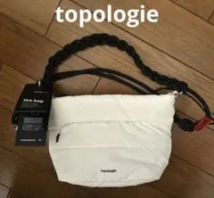 （topologie）べサス ショルダーbagストラップ付　BlackWhite