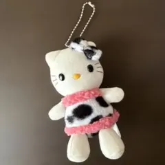 公*o様 サンリオ　ハローキティ　アニマル柄　ヒョウ柄　マスコットホルダー　ぬい