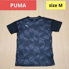 PUMA プーマ　半袖 Tシャツ　Mサイズ　ブラック　背中側メッシュ　清涼感