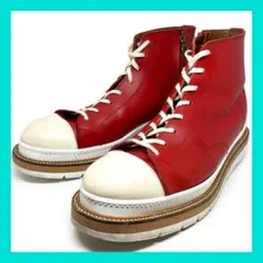 定価4.6万★glamb（グラム）レザースニーカーブーツ（レッド・28.5cm）のサムネイル