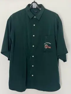 BACK NUMBER ダークグリーン 半袖シャツ Lのサムネイル