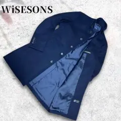 WiSESONS 【美品】 ウールチェスターコート ネイビー L ロングコート