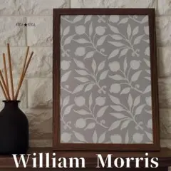 William Morrisウィリアムモリス　壁紙　額装　フレーム付き　A4⑯のサムネイル