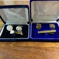 カフスボタンとネクタイピンセット　2組