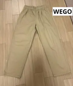 GU ベージュ ゴムウエスト チノパン