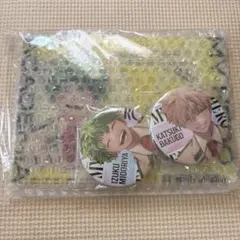ヒロアカ ジャンプGIGAアクスタ 缶バッジ 緑谷 爆豪