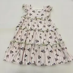 しまむら Littc ミニーちゃんとディジー 花柄ノースリーブワンピース 110