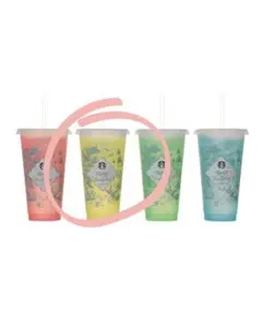 スタバ　2026　カラーチェンジング　リユーザブルカップ　イエロー