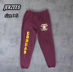 n*︎様 JERZEES スウェットパンツ バーガンディ カレッジロゴ USA古