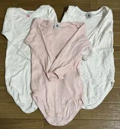 プチバトーPetit Bateau ベビー肌着 24m/86cm 長袖ロンパース