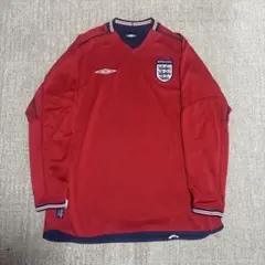 イングランド代表 レプリカユニ '02年 W杯日韓大会 アウェイ 長袖 Lサイズ イングランド代表 レプリカユニ '02年 W杯日韓大会 アウェイ 長袖 L