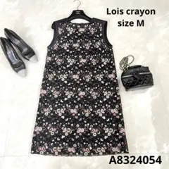 Loiscrayon ロイスクレヨン 花柄ノースリーブ夏ワンピースsize M