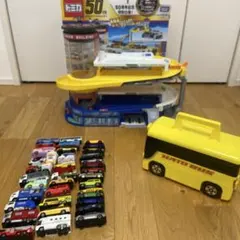 値下げ☆ダブルアクショントミカビル 立体駐車場 まとめ売り - メルカリ