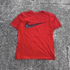 NIKE センターロゴ Tシャツ L 赤 y2k archive swag 短丈 - メルカリ