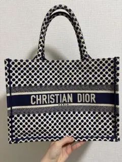 Christian Dior ミディアム　ドット柄 トートバッグ