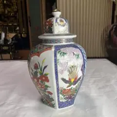 陶器 蓋付き壺 雉と牡丹の絵柄 戻り薩摩? SATSUMA 陶器 蓋付き壺 雉と牡丹の絵柄 戻り薩摩? SATSUMA - メルカリ