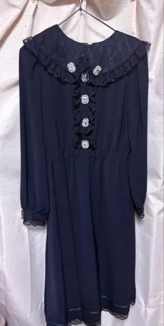 Swankiss スワンキス ロングワンピース ビジュー ブラック