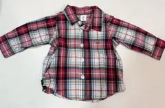 baby GAP チェック柄長袖シャツ 70cm