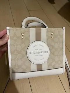 COACH ショルダーバッグ ベージュ/ホワイト