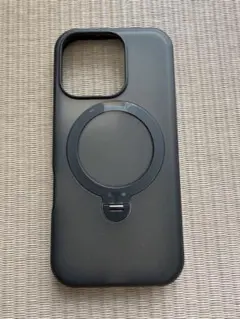 マグネット ブラック iPhoneケース リングスタンド16pro TORRAS