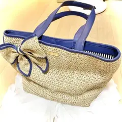 【kate spade】リボン付きトートバッグ