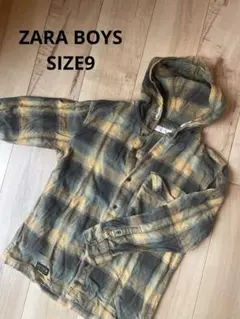 ZARA Boys フード付き長袖シャツ サイズ9
